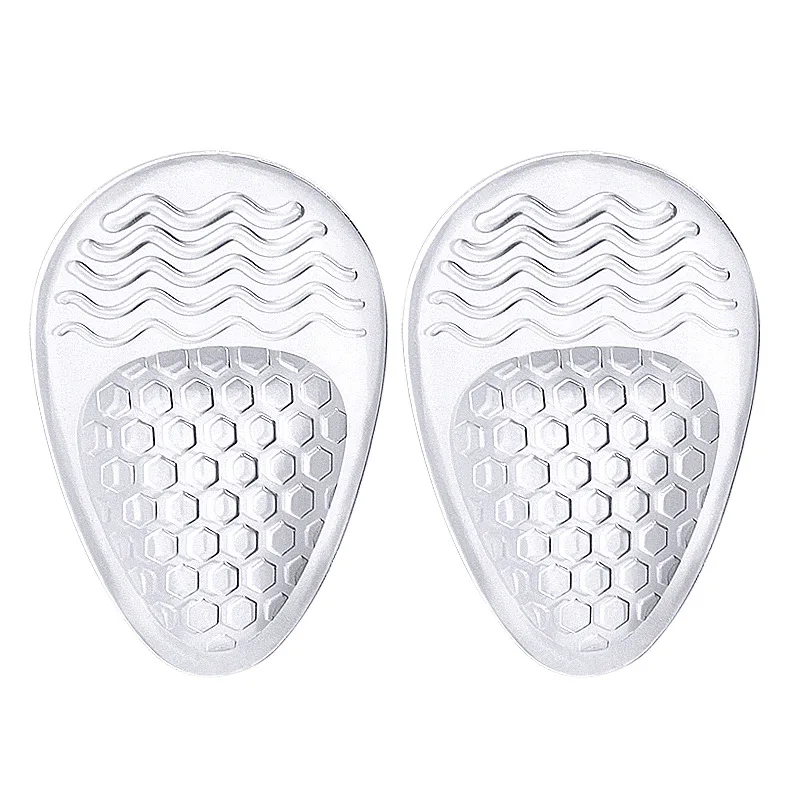 Sandals Insoles Ladies High Heel Shoe Insole Female Half Pad Reduces Friction Pain Silicone Forefoot Pad Anti-skid Foot Care Pad