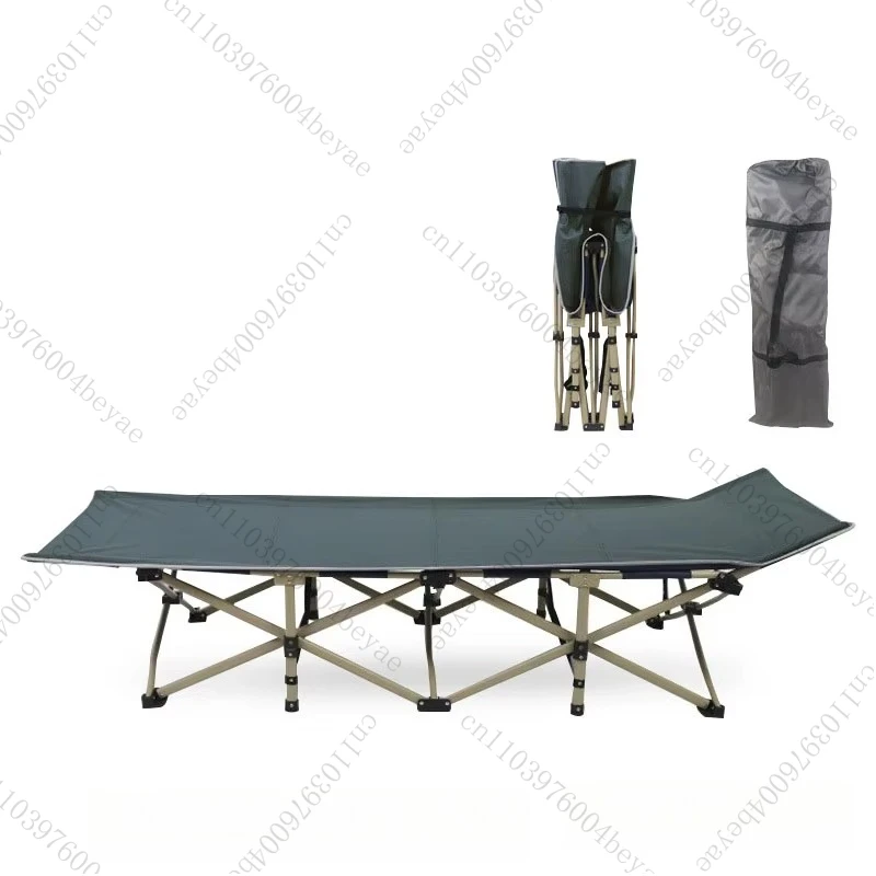 

Easy Storage Foldable Metal Beach Chair Outdoor Lightweight Single Folding Adults Camping Beds
