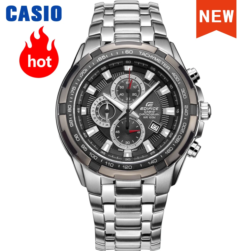 Casio-reloj analógico de cuarzo para hombre, accesorio de pulsera resistente al agua con cronógrafo, complemento masculino deportivo de marca de