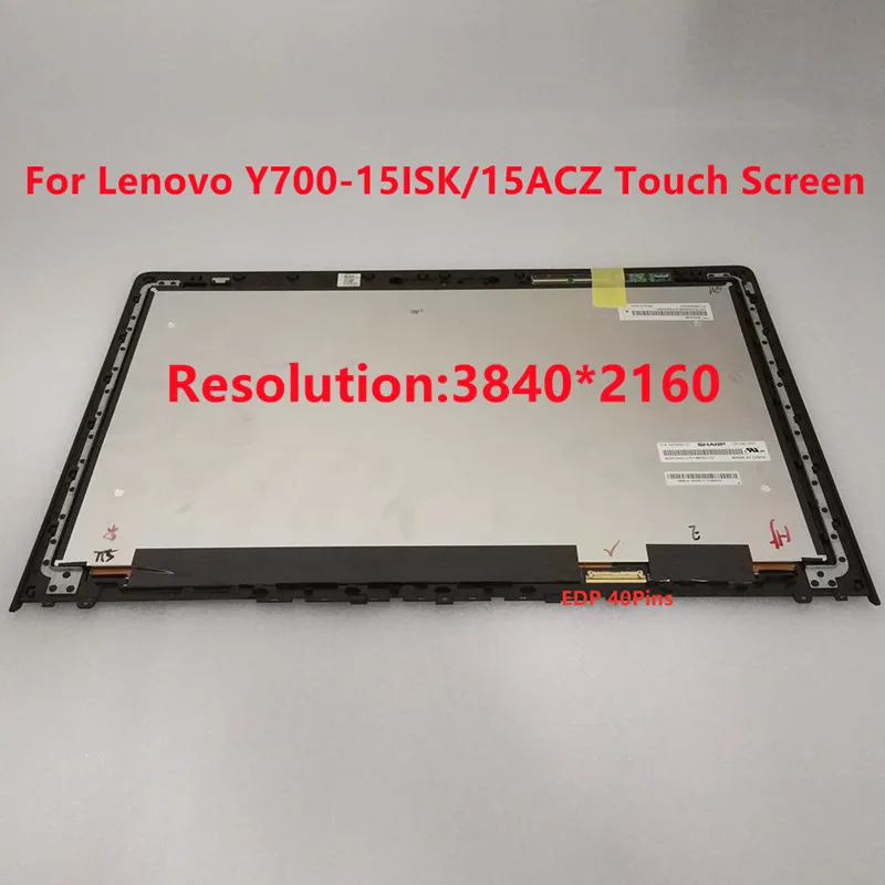 Y700 15ISK ekran 5D10K29634 5D10K37620 5D10H42127 LQ156D1JX03 15.6 cal wyświetlacz LCD UHD dla Lenovo IdeaPad Y700 15ISK ekran