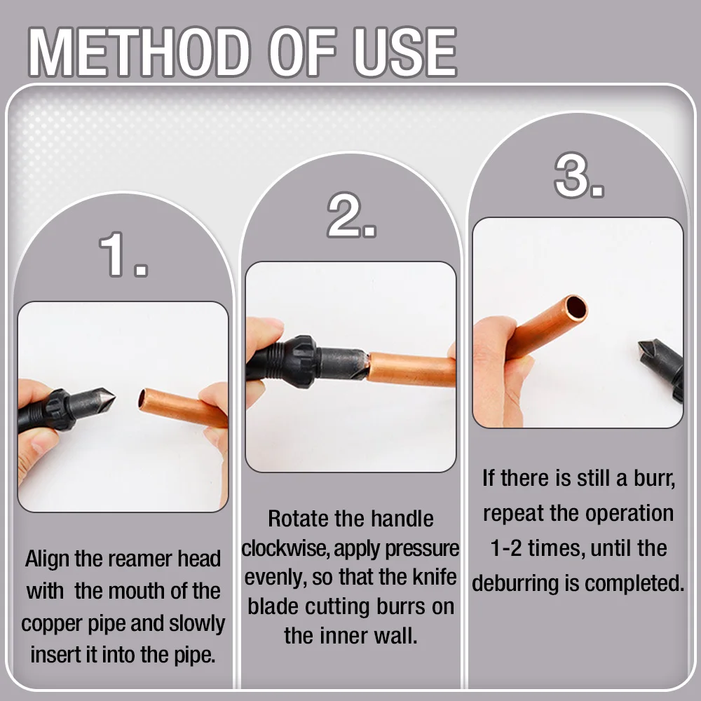 New Short Length Hand Reamer & Countersink General Tools Deburring & Trimming Scraper Professional Carpentry Deburring Tool Set