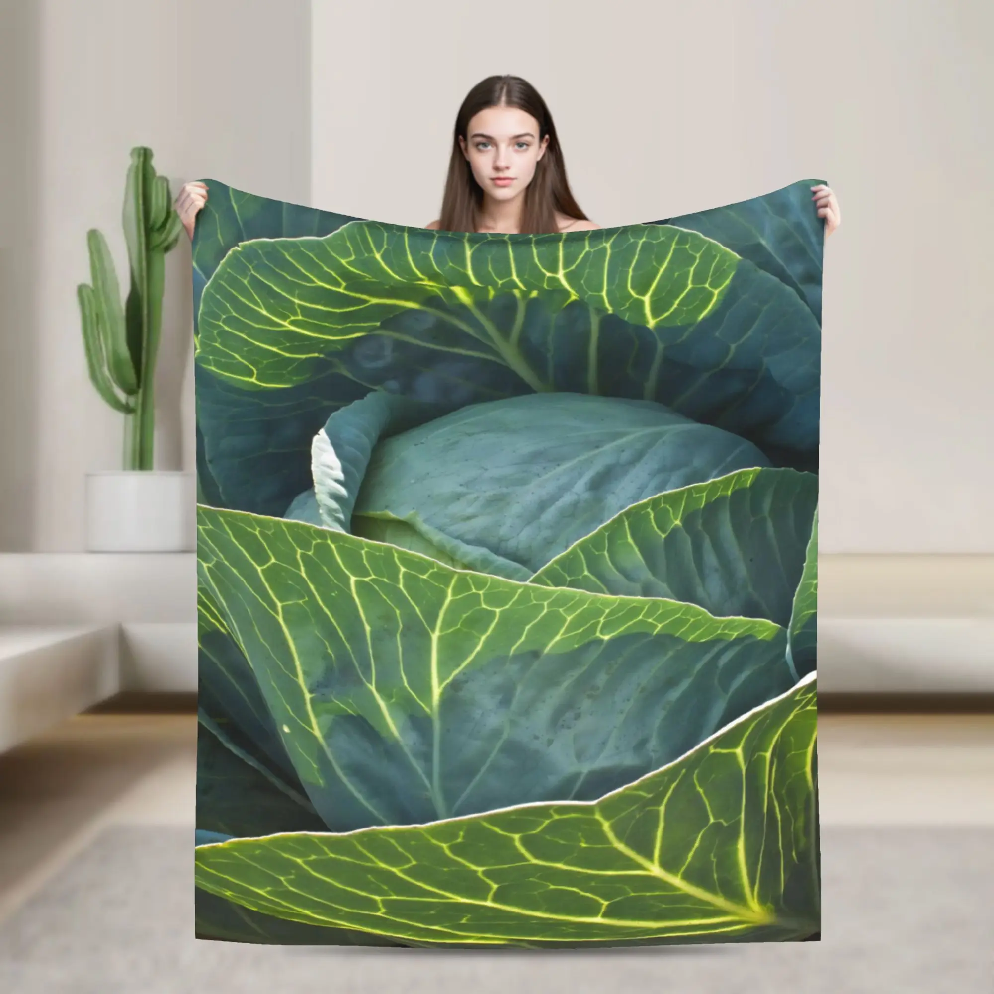Cabbage  Blankets Ultra-Soft Fleece Healing Gift  Throw Blanket Bedspread