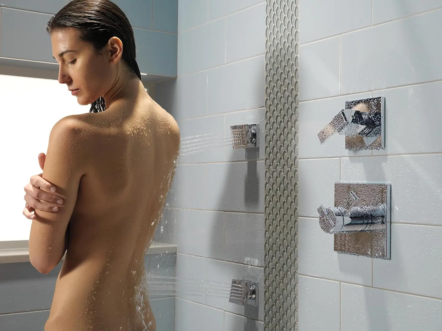 Faucet Ara 6-Way Shower Diverter Trim Kit, Chrome T11967 (Valve Not Included)