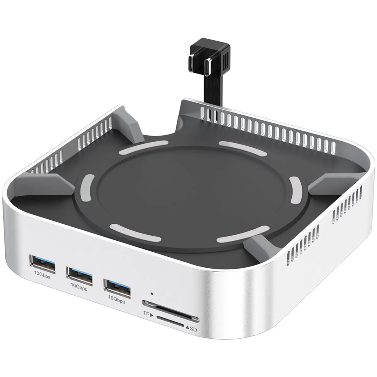 Docking Station Base for Mini , Dual M.2 NVMe SSD Enclosure, 4K 60Hz Output USB 3.2 Multi-Port HUB Expansion Dock