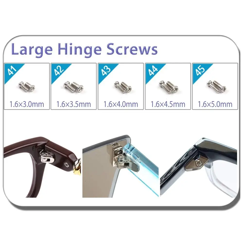 Repair Tool Kit Screwdriver Glasses Sunglasses Screws Sets Repair Kit Tool Glasses Repair Screw Nut Eyeglasses Repairing Set