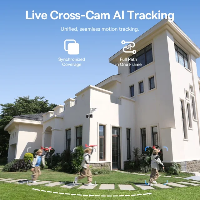Baseus Security X1 Pro Outdoor Dual Camera Wireless 3K Camera Solar Panel Face Recognition Smart AI Tracking Security Camera 4 Baseus Security X1 Pro Outdoor Dual Camera Wireless 3K Camera Solar Panel Face Recognition Smart AI Tracking Security Camera 4