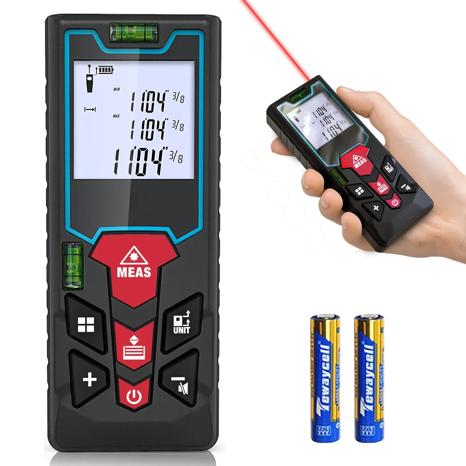 1-S2H 60M Measurement Tool Handheld Digital Area Volume Measure Laser Distance Meter