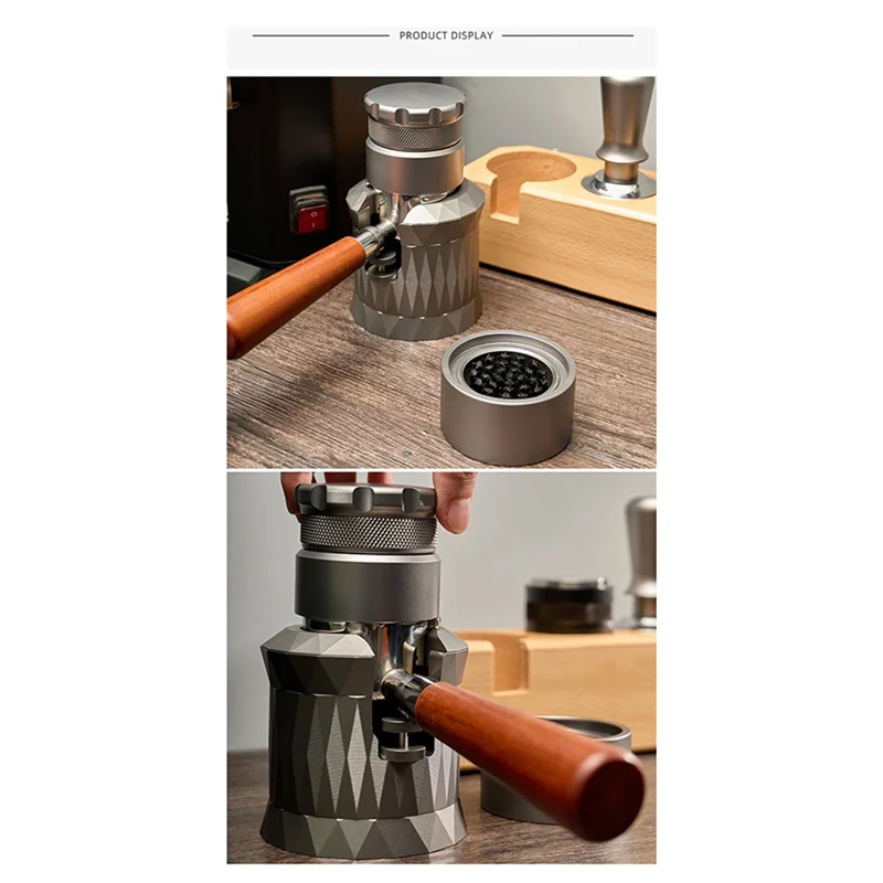 

AB66-53MM Adjustable Coffee Distributor Anti-Slip Coffee Powder Distribu Needle, Coffee, Black