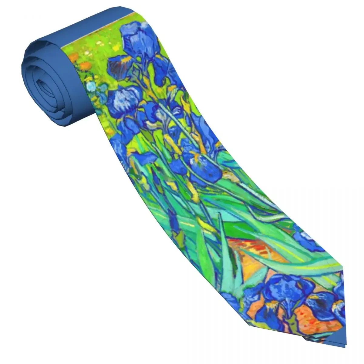 

Men's Tie Vincent Van Gogh Neck Ties Irises Vibrant Flower Classic Casual Collar Tie Daily Wear High Quality Necktie Accessories