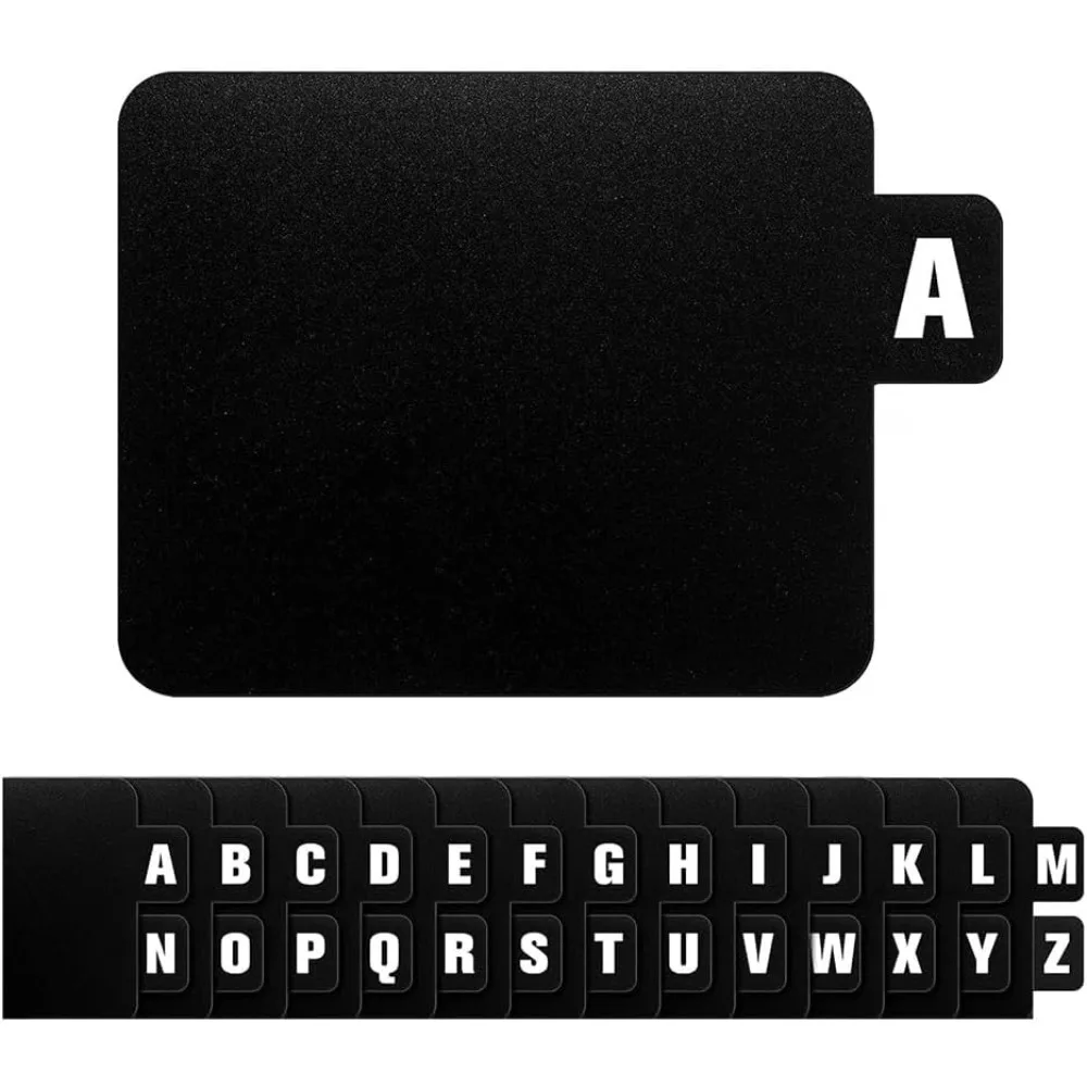 26 قطعة فواصل تسجيلات الفينيل DVD فواصل أبجدية A-Z فواصل أبجدية منظم تسجيلات الفينيل مع الأبجدية