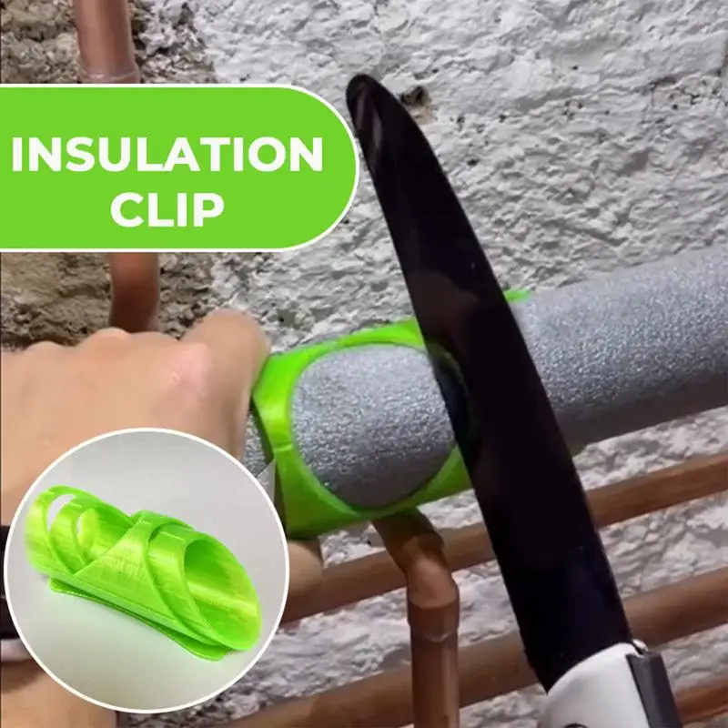 Guía de etiquetado de tuberías, Clip de aislamiento de pared, herramienta de guía de aislamiento de tuberías precisa para tubos de 13mm, 22mm y 15mm