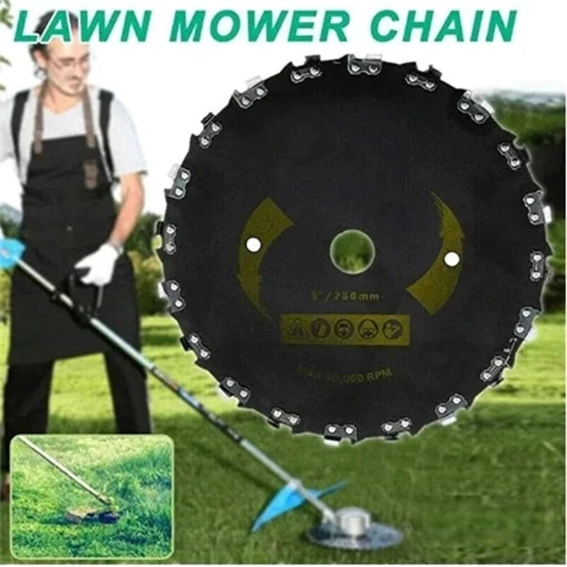 Mower Blade 14/20 Teeth High-Powered Grass Cutter Right Angle Chain Saw Blade Gasoline Lawn Mower Accessories