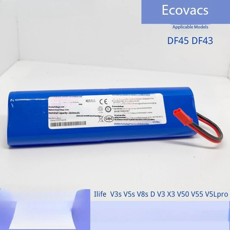 Long Runtime Lithium Battery For ILIFE DF45 DF43 V3 PLUS V50 X750 Smart V5 Spro Robot Vacuum Replacement