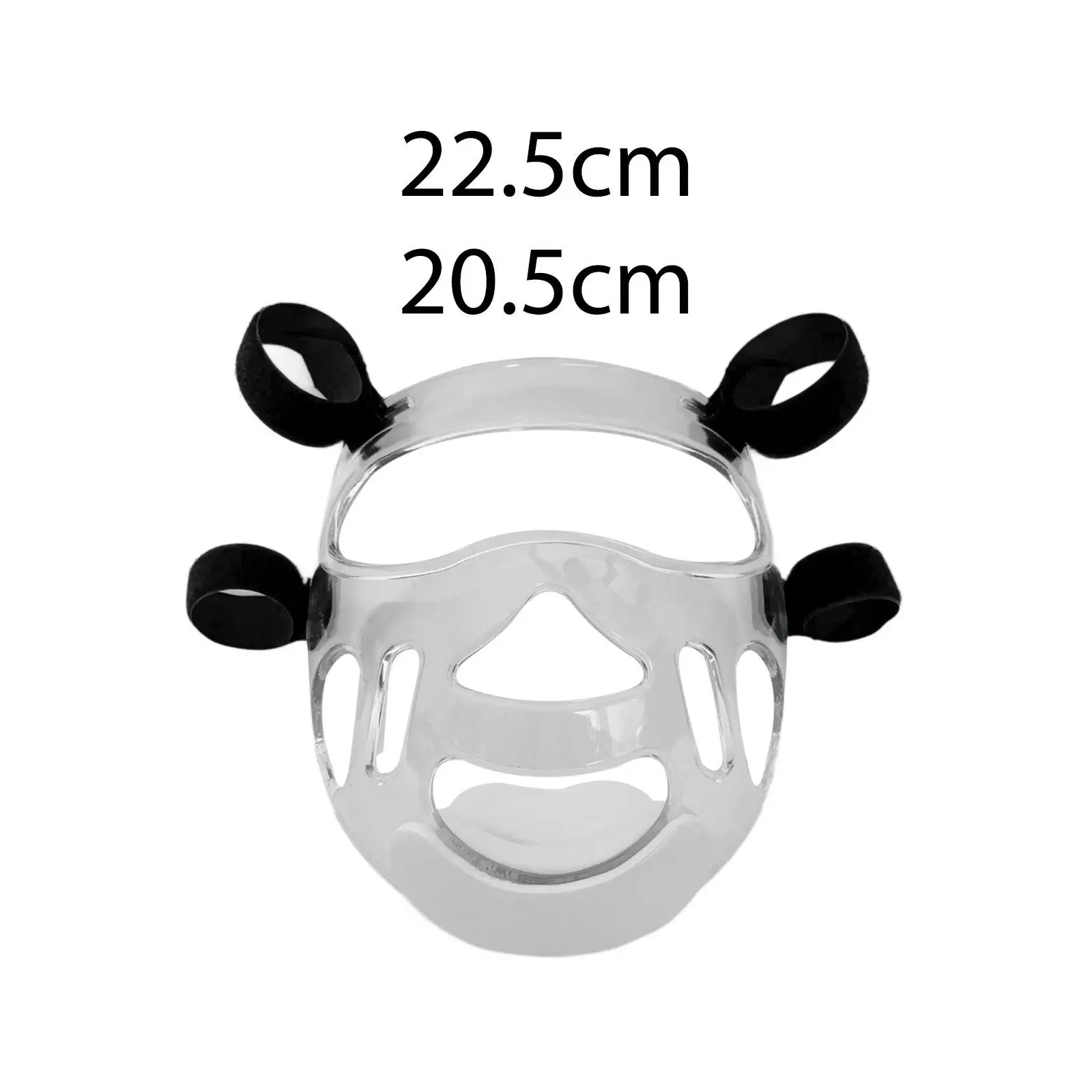 Clear Taekwondo Mask Training Softball Mask Parts Detachable Equipment Portable Face Guard Protector for Grappling Boxing Men