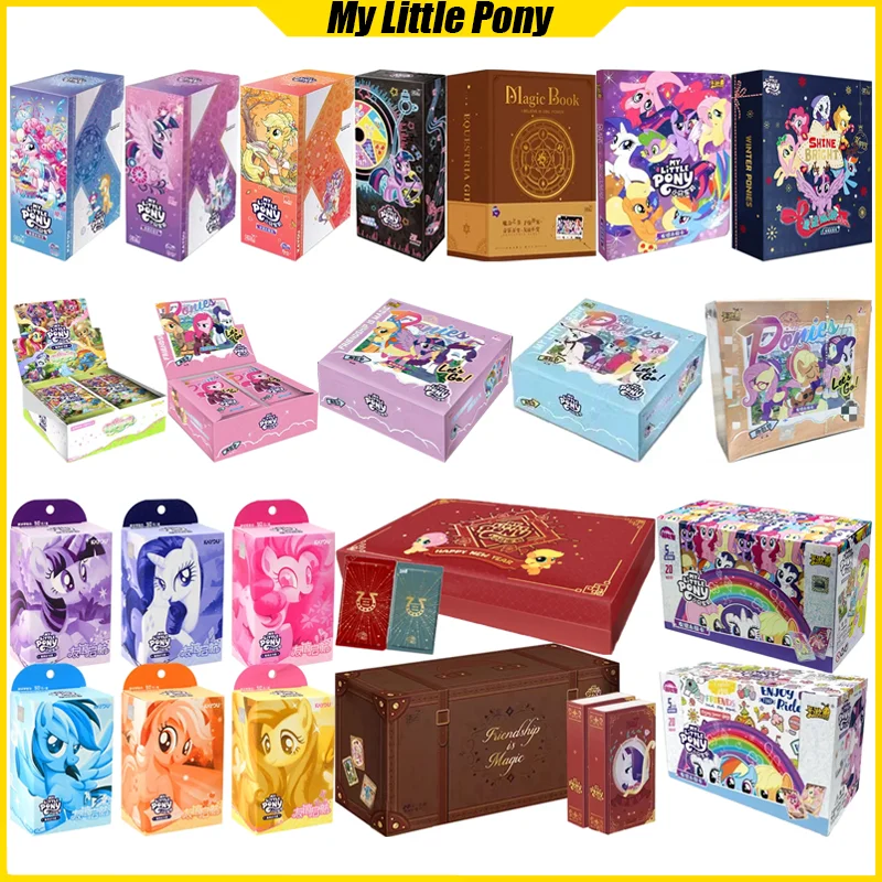 

KAYOU My Little Pony карты полной серии аниме коллекционные карты Mistery Box настольные игры игрушки подарки на день рождения для мальчиков и девочек