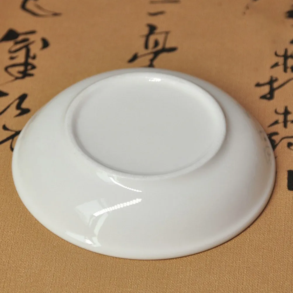 12Pcs Ceramic Ink Dish Set High Quality Round Calligraphy Brush Holder Versatile Ink Plates for Art Study Calligraphy Brush Tray