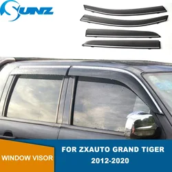 Side Window Deflector For ZX Auto Grand Tiger 2012 2013 2014 2015 2016 2017 2018 2019 2020 Window Visor Sun Rain Guards SUNZ