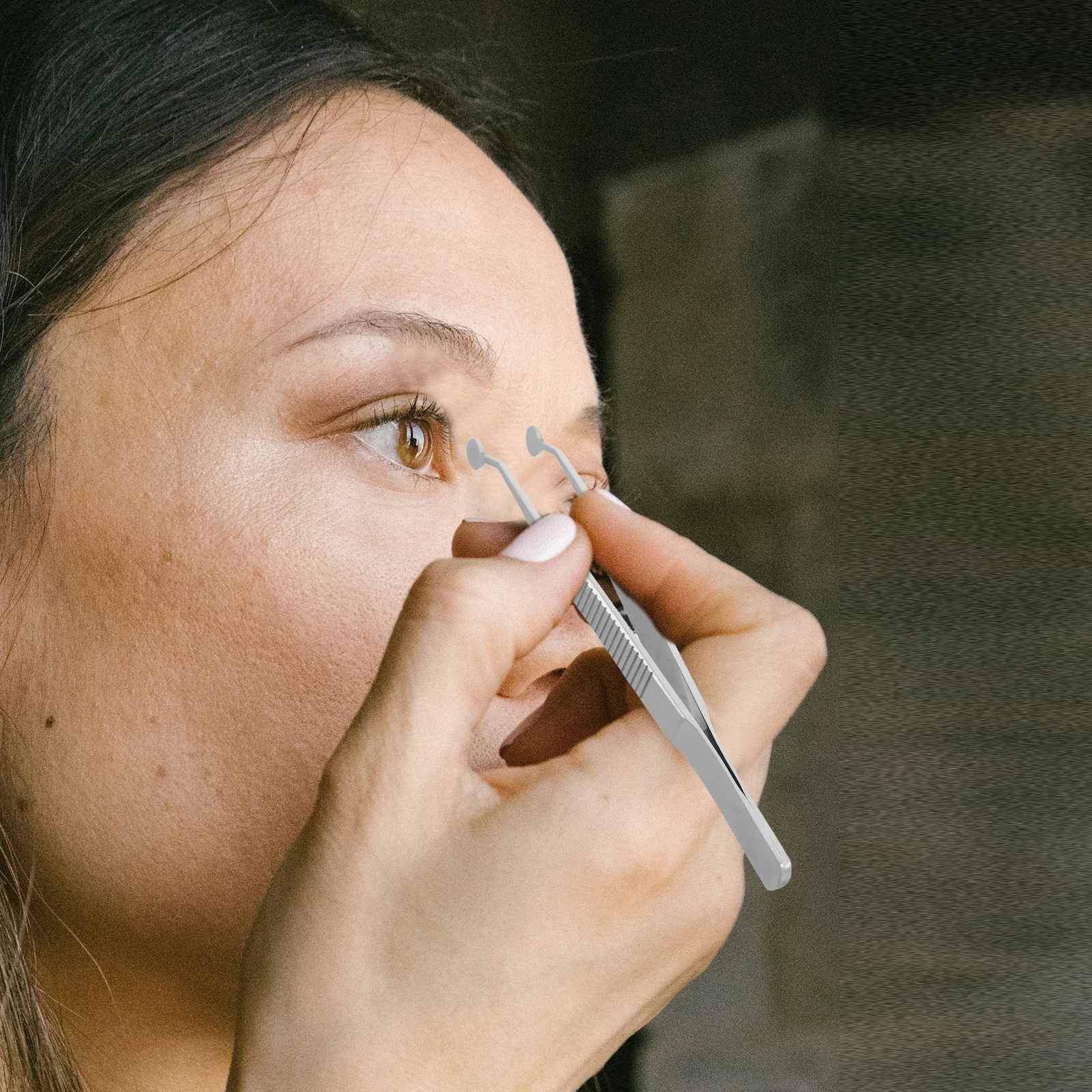 Stainless Steel Meibomian Expressor Forceps Eyelid Massage Tweezers Round Tip Tool for Eye Care Under Eye Massage Device