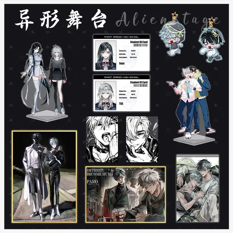 2024 New ALIENSTAGE Alien Stage Ivan Till Anime Stand Pendant Badge Coloured Paper Card Keychain Acrylic Stand