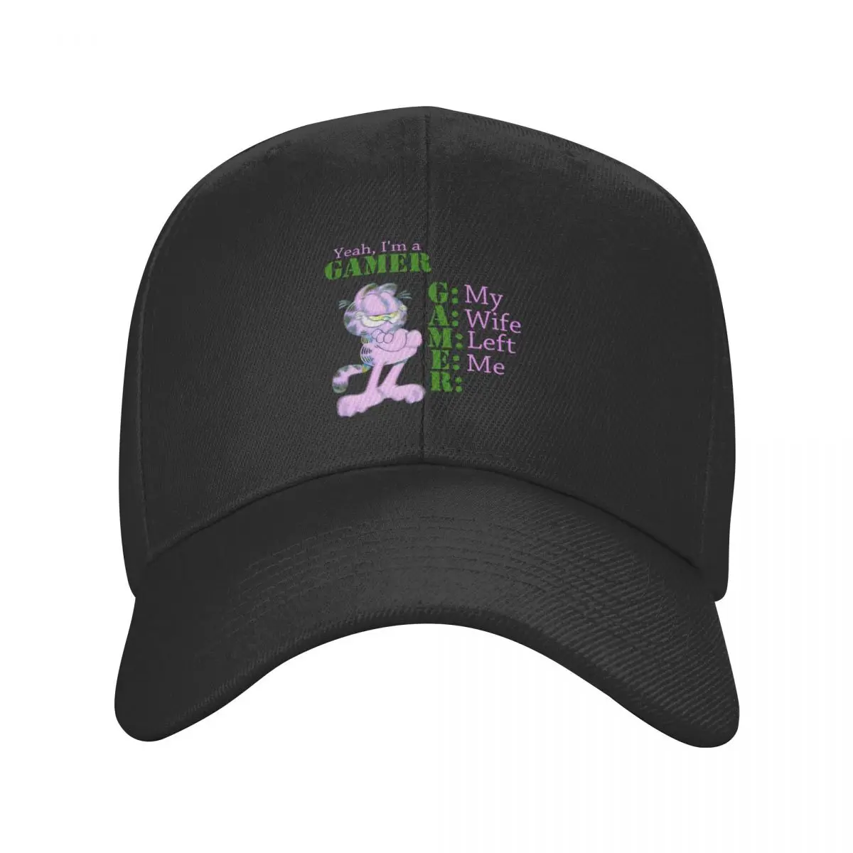 Yeah, I'm a GAMER-the cat Baseball Cap Golf cute For Women 2024 Men's