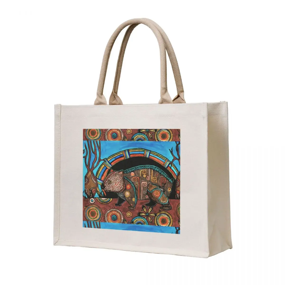 

The early wombat catches the rainbow Tote Bag Large bags for women women bag cloth bag woman luxury women