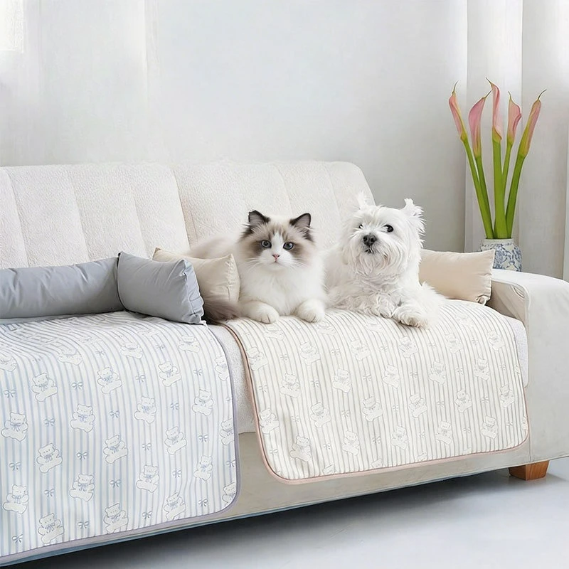 

Four Seasons Pet Sofa Cushion Anti-cat Scratch Sofa Non-slip Semi-Surrounded Sofa Cushion Universal Sleeping Mat
