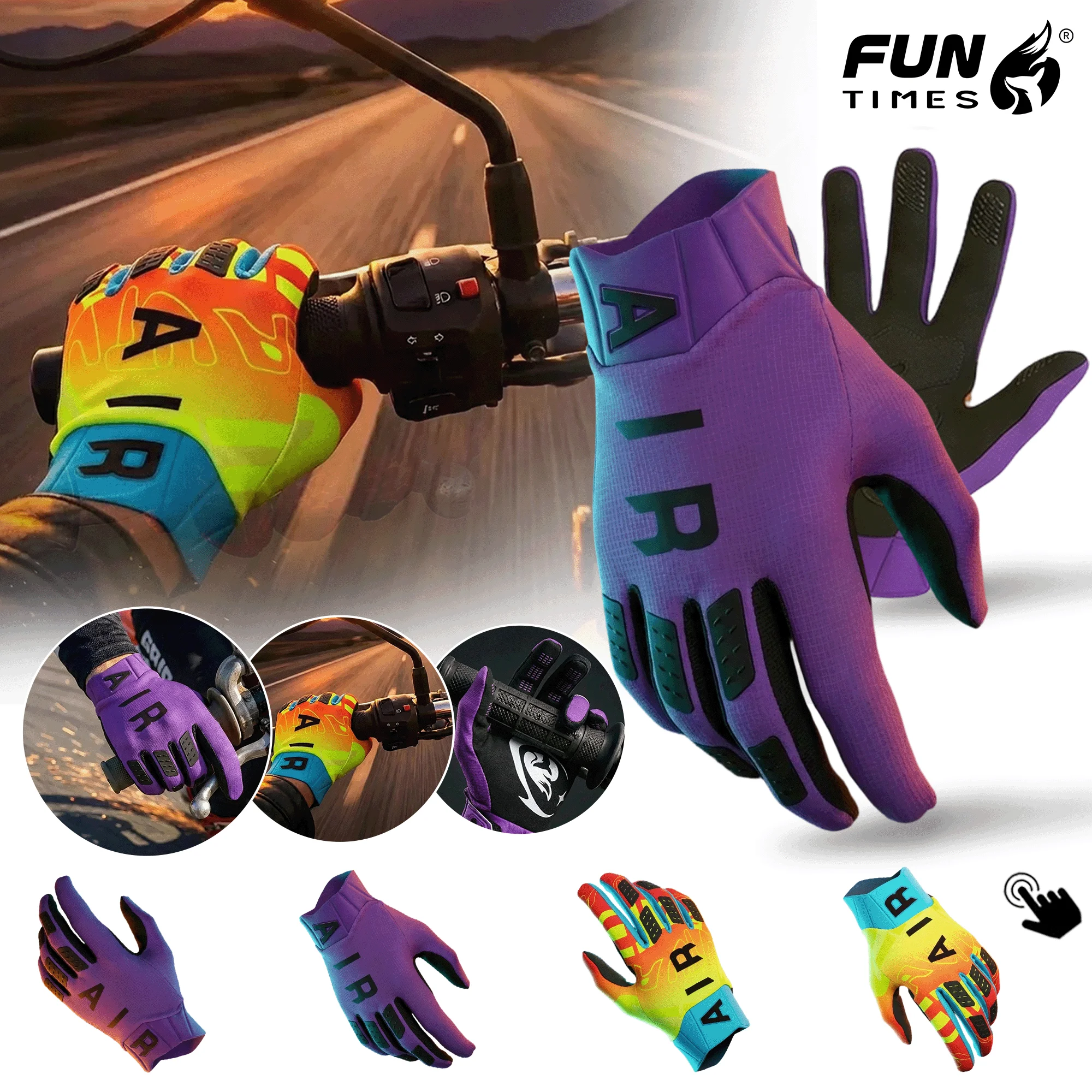 Neue Frühlings- und Herbst-Outdoor-Sport-Fahrradhandschuhe Bequeme und Vielseitige Universalhandschuhe