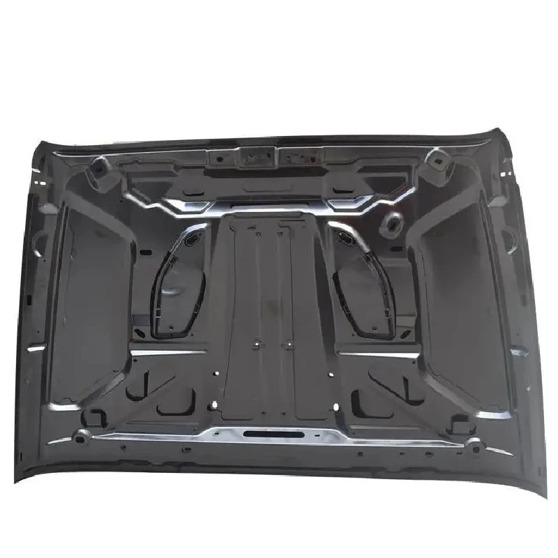 Superior Quality Black Steel Engine Hood Bonnet Anti-abrasion Dimension-stable Modified Part JK