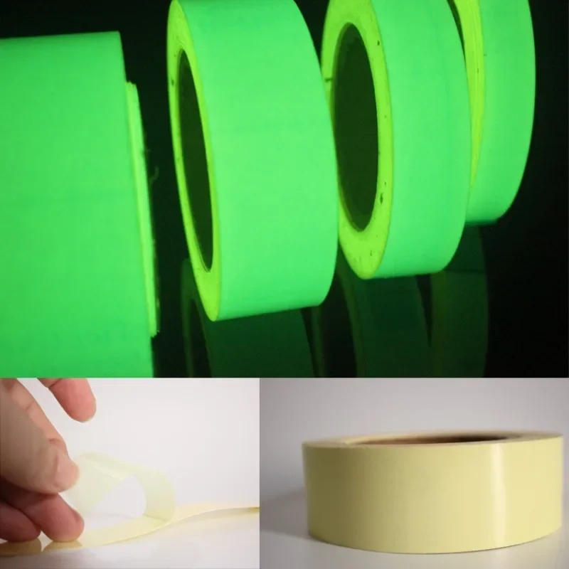 Luminous Fluorescent Night Self-adhesive Glow in The Dark Sticker Tape Safety Security Home Decoration Warning Adhesive Tape