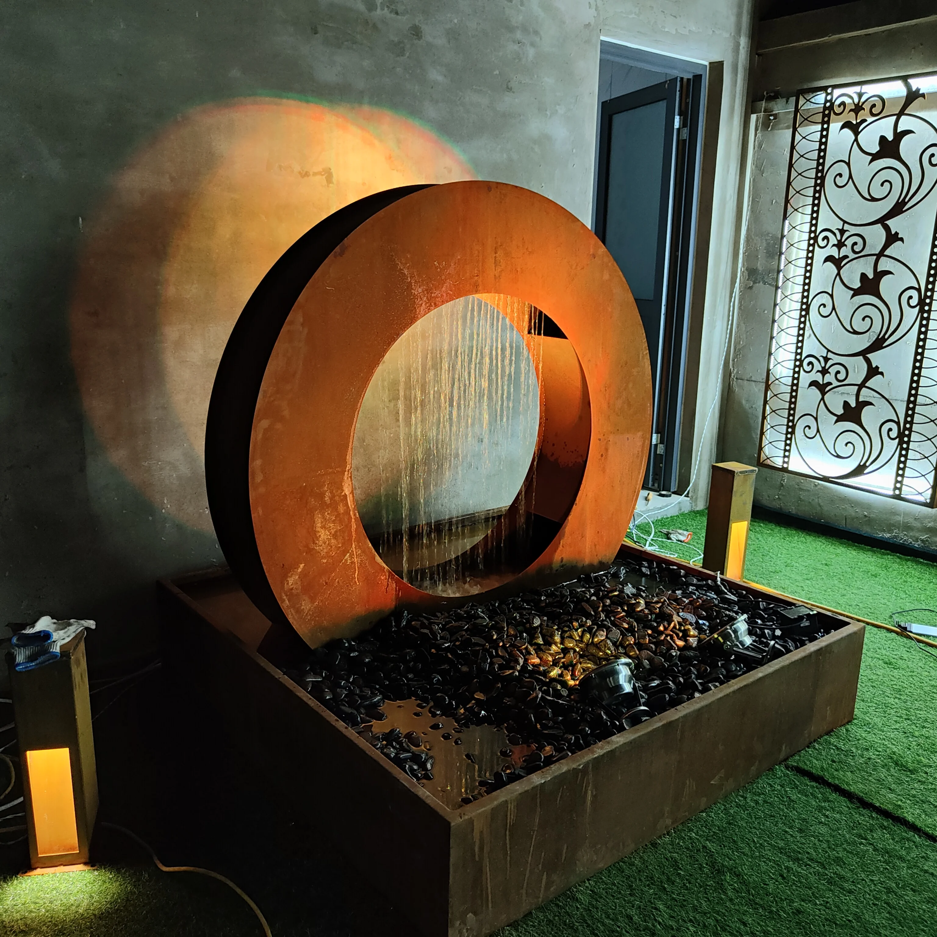 

Garden Water Decorations Corten Steel Water Landscape Outdoor Water Feature