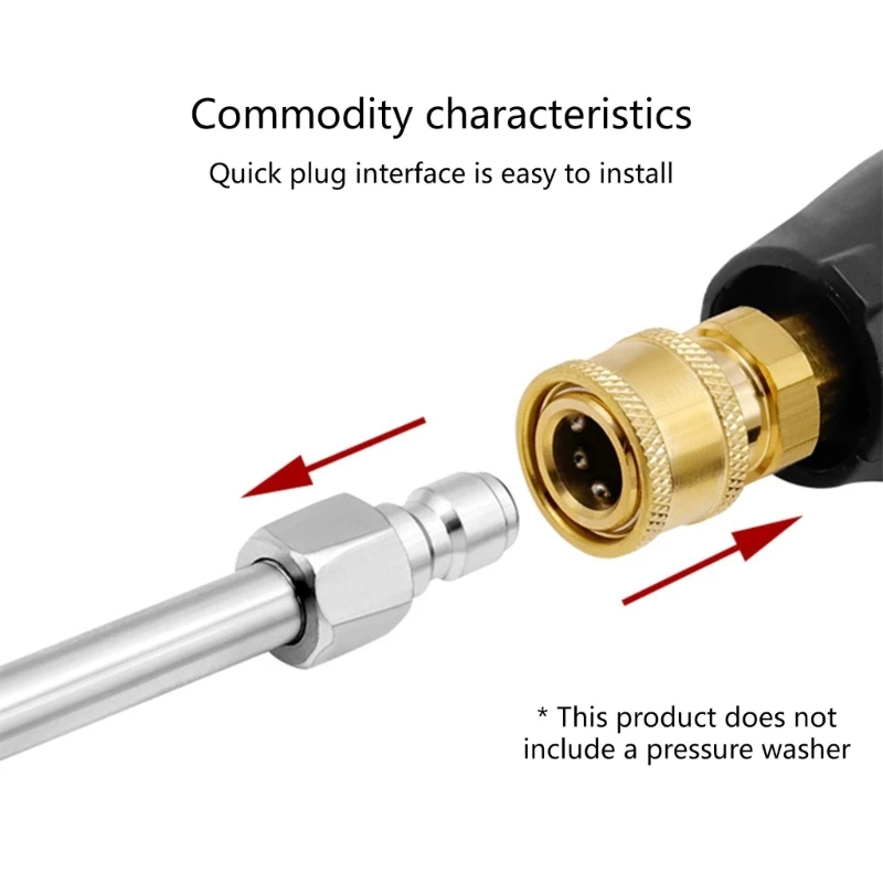 Pressure Washer Lances Extension Nozzles 4000PSI Guns Wands Lances Power Pressure Washer Extension With 1/4 Connection