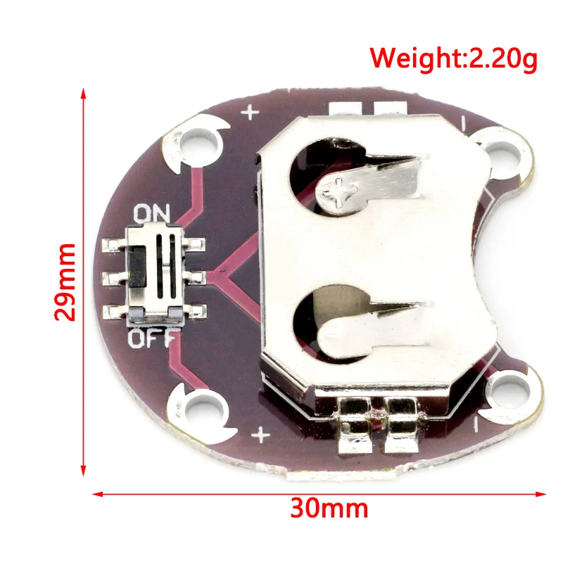 LilyPad Coin Cell Battery Holder CR2032 Battery Mount Module for arduino DIY KIT