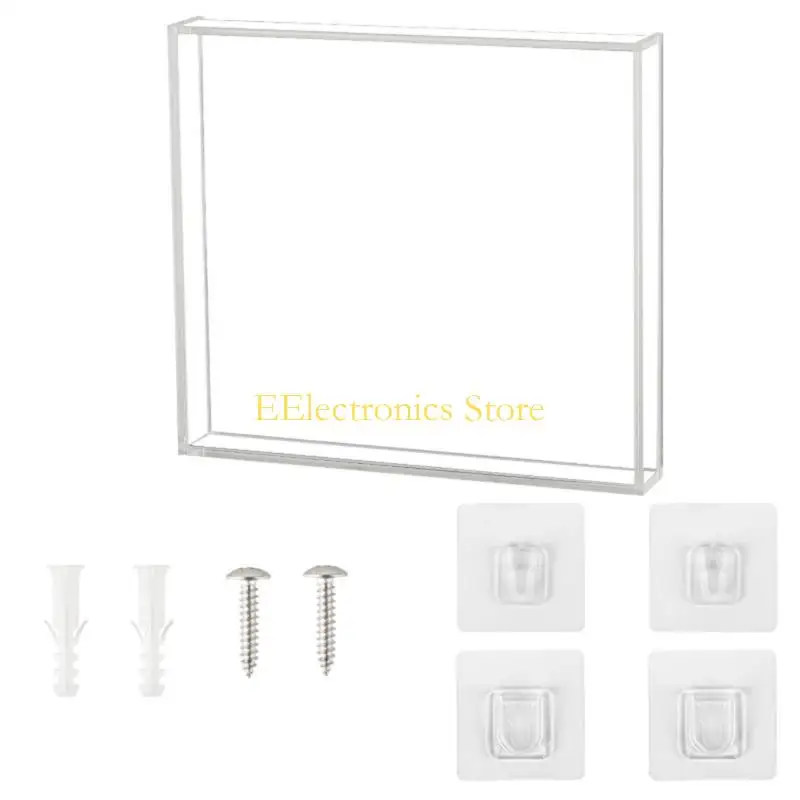 B03C Rekam Rak Dinding Pemegang Rekor Pemegang CDS Rak Rak Rekor Dinding Dinding Akrilik bening