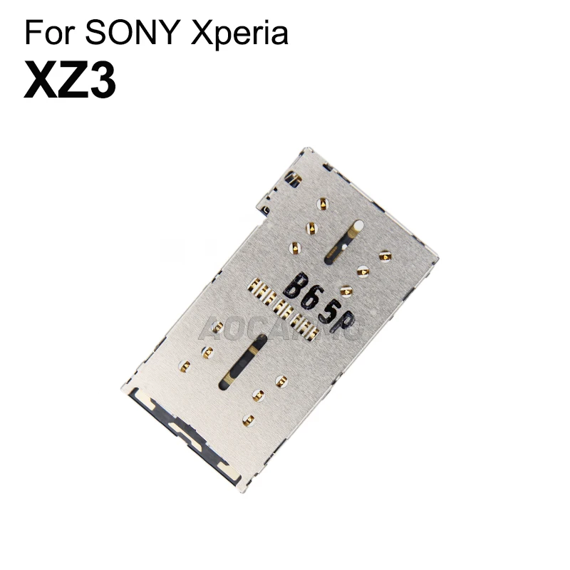 Aocarmo-tarjeta Micro Sd + lector de tarjetas SIM, conector para Sony Xperia 1 X XP XZ XZ2 XZ3 Compact H8216 H8266 H8276 H8296 H9493