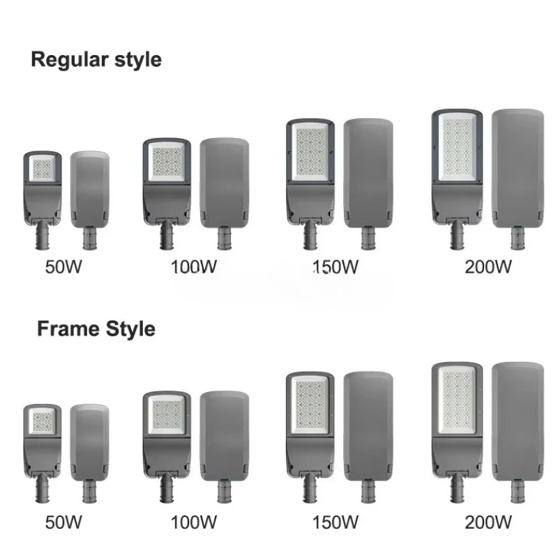 power 50w 100w 150w 200w 300w high quality die-casting aluminum IP65 waterproof outdoor commercial intelligent LED street light