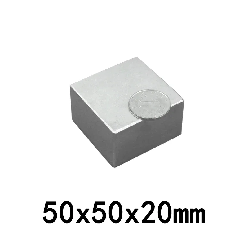 50x50x20mm NdFeB Super Strong Neodymium Magnets Block Permanent Magnet 50x50x20 mm N35 Powerful Magnetic 50*50*20mm