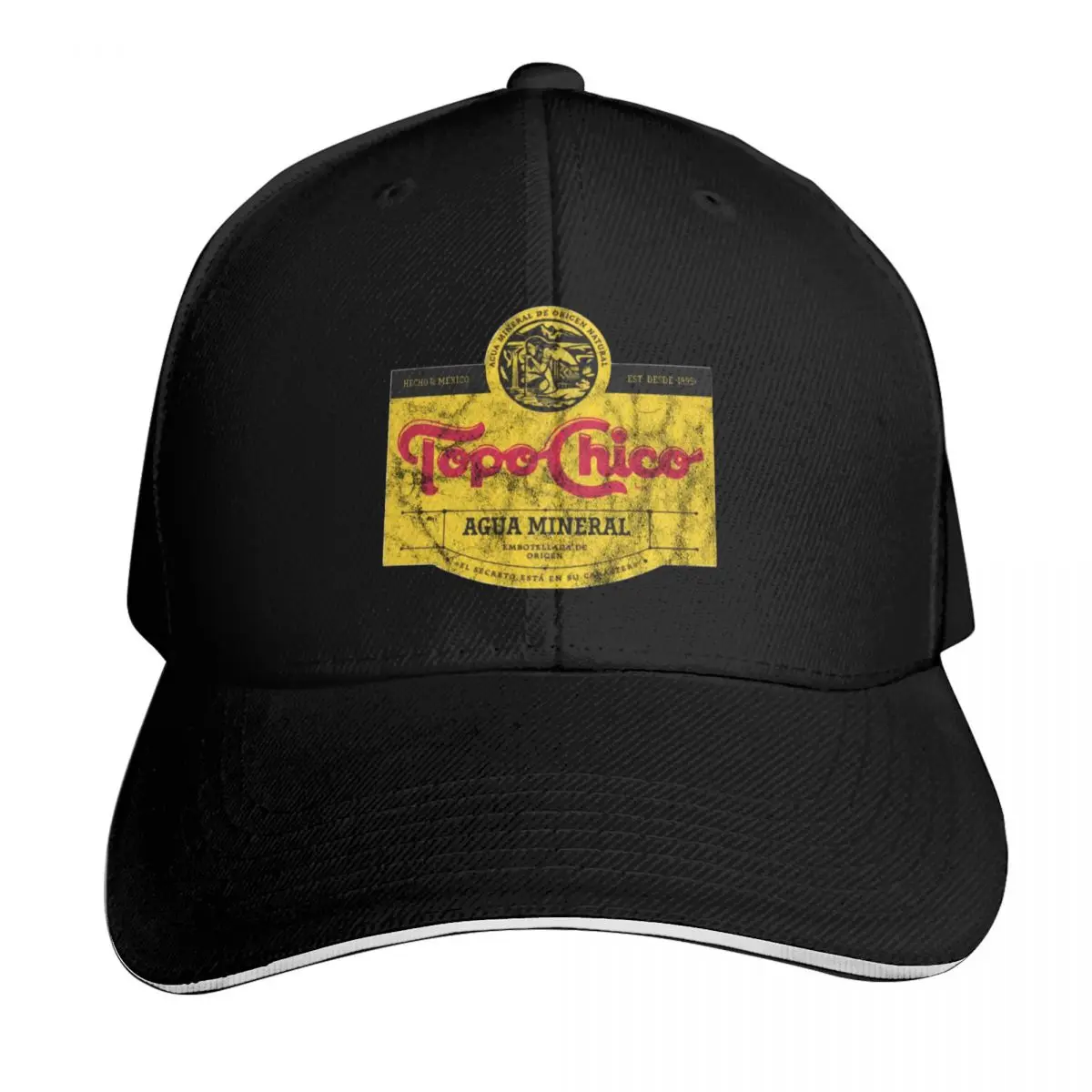 Topo Chico agua mineral worn and washed logo (sparkling mineral water) Baseball Cap Men Women Casual Summer Sport Sun Cap