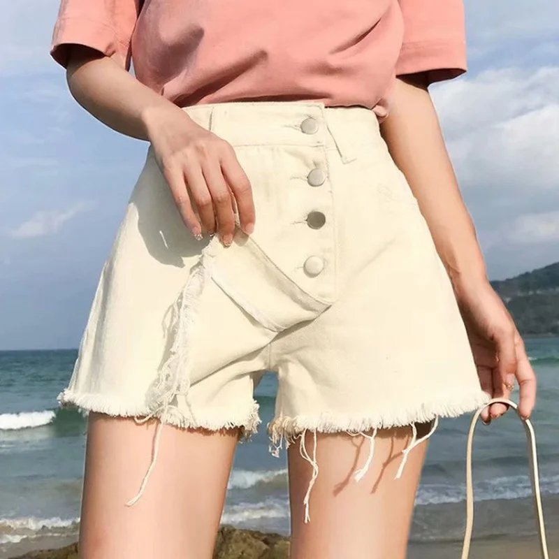 Zomer Vrouwen Allemaal Matchen Mode 2023 A-Line Koreaanse Stijl Hoge Taille Korte Rokken Lichtblauwe Onregelmatige Casual College-Stijl Rok