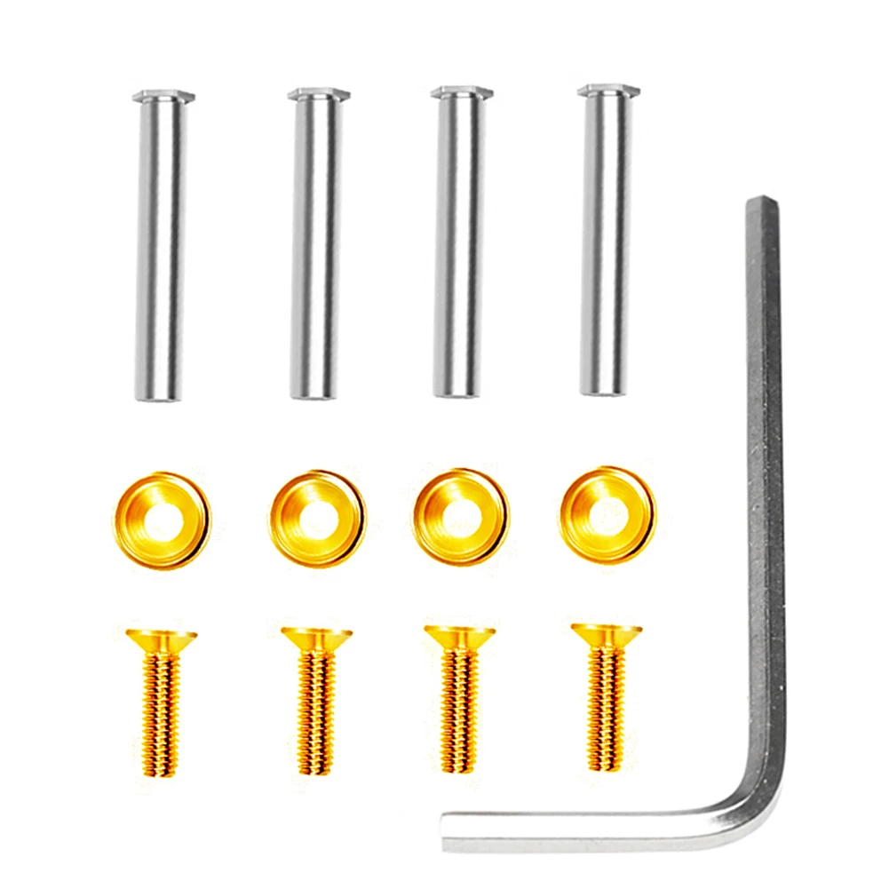4pcs Cooling Fan Nut Screws Enhanced Stability PC Case Fan Screws Double Fixed with Spacer and Tool for DIY Modified Cooling Fan
