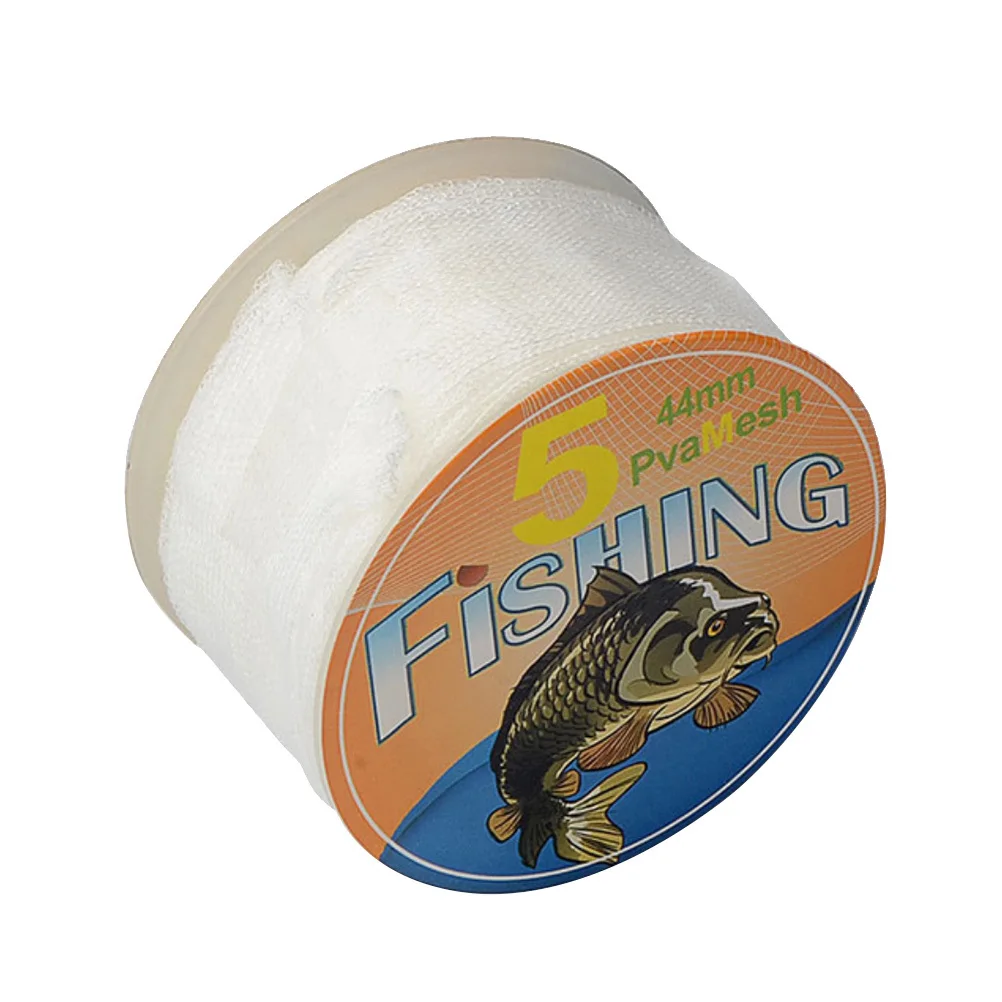 

Carp Fishing Tackle Pva Water Dissolving Net 44mm Mesh Refill Feeder Bag Fine Bait Release Cold Water Soluble Eco Friendly