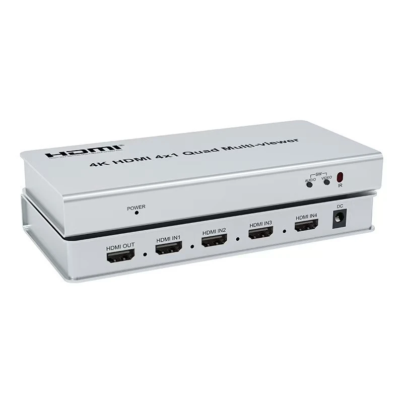 HDMI2.0 4X1SplitterdnfScreen splitter4Mouth4k300hzHigh-definition screen splitter with seamless switching