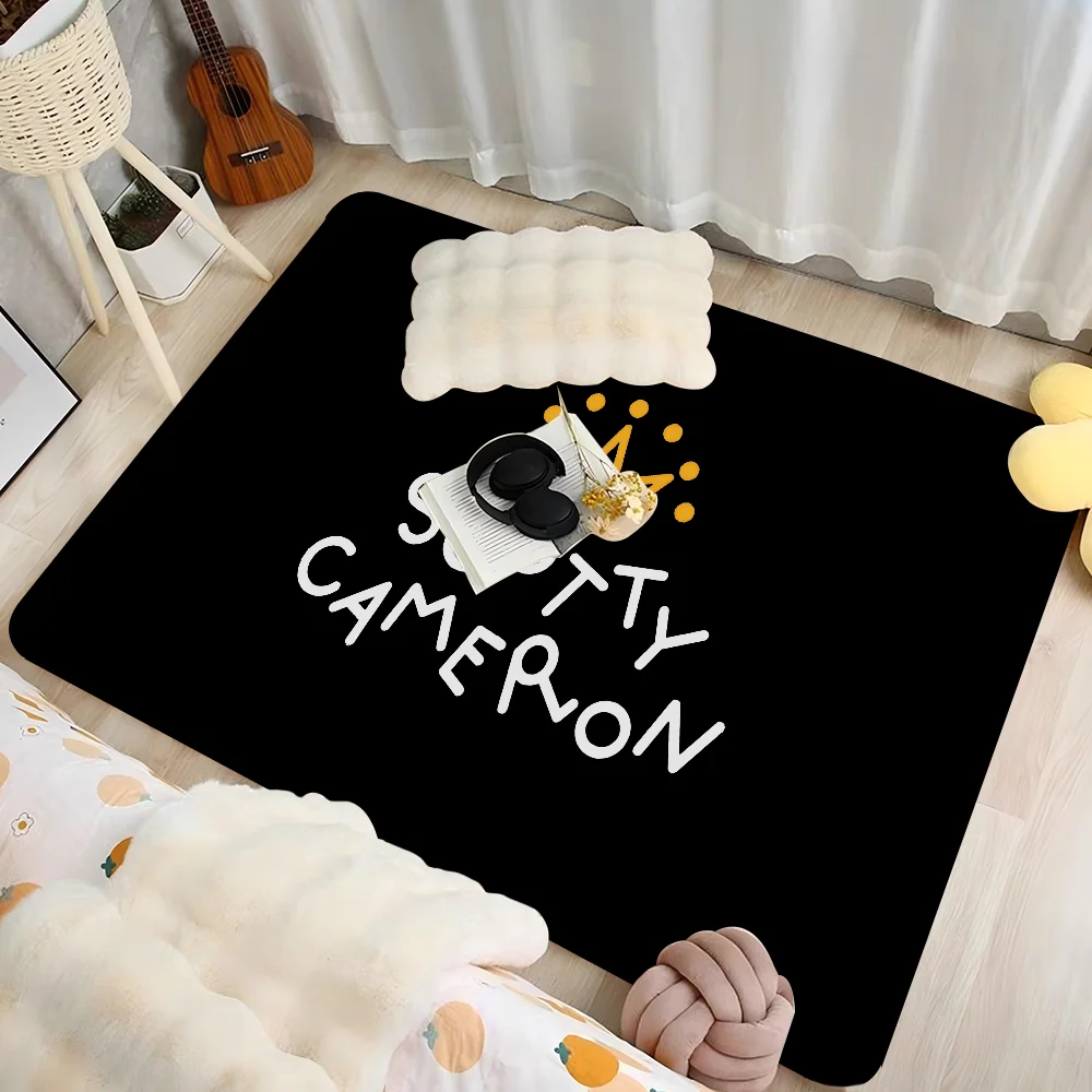 

S-Scotty C-Cameron Sign Anmie Room Mats Retro Multiple Choice Living Room Kitchen Rug Non-Slip Welcome Rug