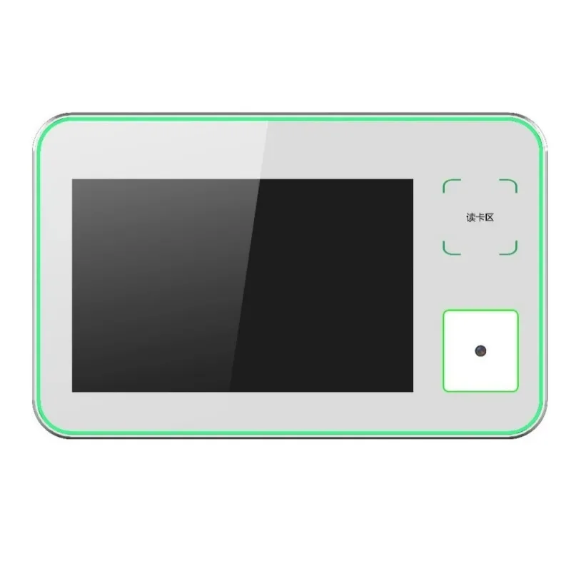 

Smart cafeteria cashier hanging face brush IC card scanning machine dual screen facial