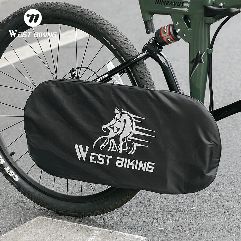 Cubierta de Piñón de Bicicleta WEST BIKING, Protector de Bielas para Bicicleta de Montaña y Carretera, Cubierta de Cadena Reflectante Impermeable, Accesorios para Bicicleta