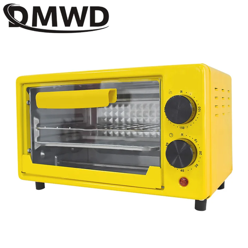 DMWD-horno eléctrico doméstico, Mini máquina multifunción de 12L para hornear pan, tarta de huevo, tostadora de sincronización inteligente, máquina