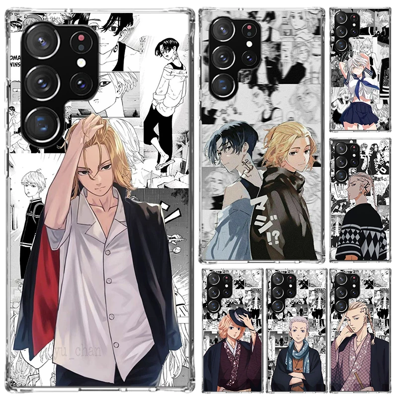 Anime Tokyo Aevengers Phone Case for Samsung Galaxy S26 S24 S23 Ultra S25 Edge S22 S21 Plus S20 FE + Soft Print Shell Funda Gala