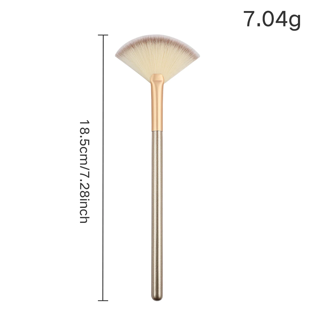 1PC Fan-shaped highlight brush contour brush blending highlight makeup brush blush face loose powder brush cosmetics beauty tool