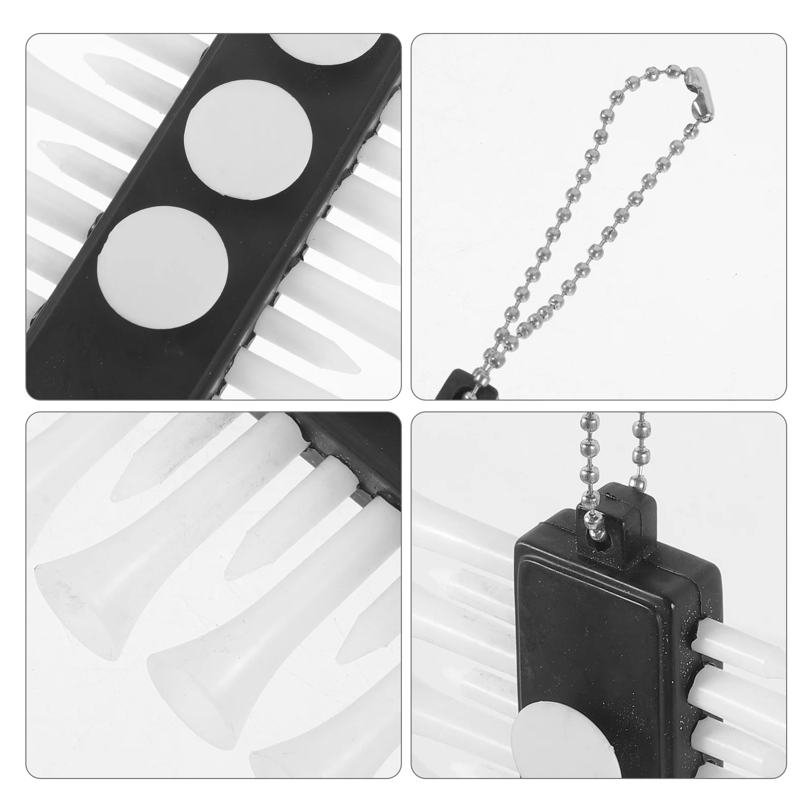 

Hanging Golf Tee Holder Portable Plastic Tees Organizer Anti-Wear Light Weight Ball Lanyard For Accessories