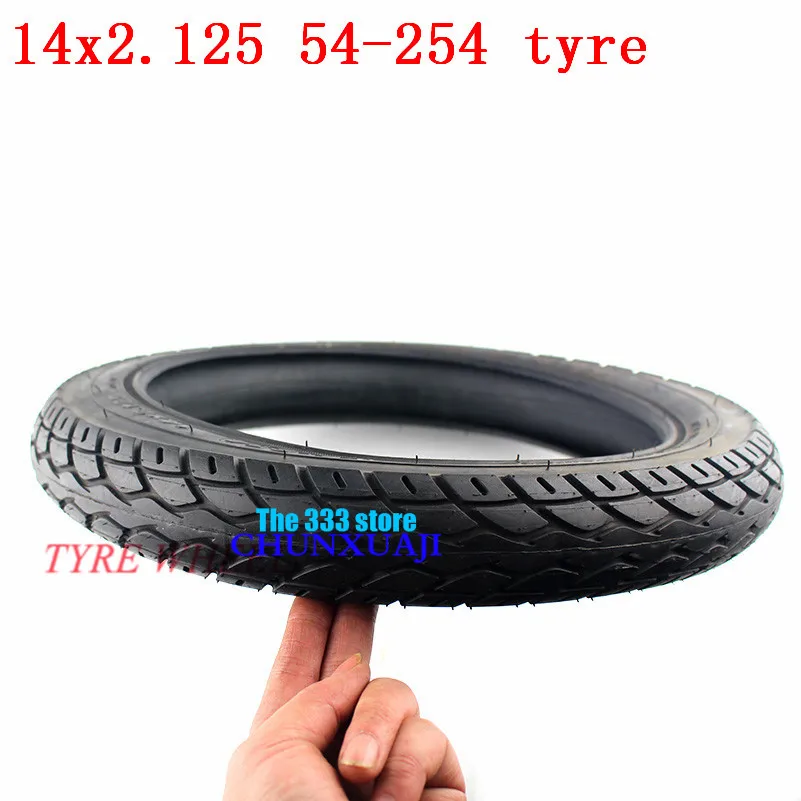 

High Quality Electric Bicycle Tire 14*2.125 E-bike antiskid tyre 14 X 2.125 54-254 tyre tube fits Many Gas Electric Scooters