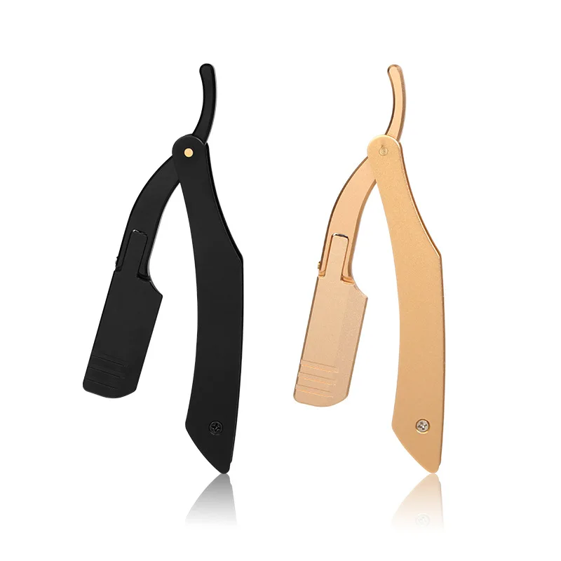 Nam Mới Thẳng Máy Làm Tóc Dao Cạo Tóc Cạo Râu Tỉa Lông Hợp Kim Nhôm Lông Nách Gấp Dao Cạo Tóc Dụng Cụ